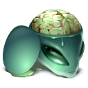 Brain Black icon