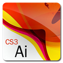 cs3, adobe, iconaics Firebrick icon