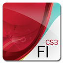 iconflcs, adobe, cs3 Firebrick icon