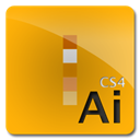 adobe, cs4, Ai Orange icon