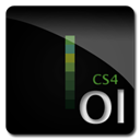 cs4, adobe Black icon