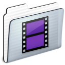 movie, video, Folder, film Black icon