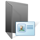 Folder, Contact Black icon
