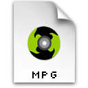 video, Mpeg, mpg Black icon