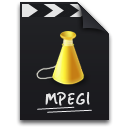 mpg, Mpeg, video Black icon