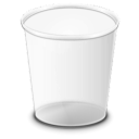 Trash, recycle bin WhiteSmoke icon