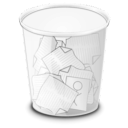 recycle bin, Full, Trash WhiteSmoke icon