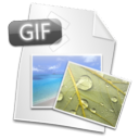 Filetype, Gif Black icon