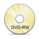 Rw, disc, Dvd Black icon