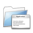App, Folder Black icon