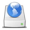 drive, network Black icon