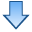 Decrease, fall, Down, Descend, descending, Blue, download Icon