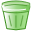 green, Del, delete, remove Icon