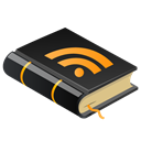 Rss, reading, read, feed, Book, subscribe Black icon