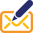 Edit, writing, mail, Message, Email, Letter, envelop, write Black icon