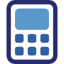 calculator, calculation, Calc MidnightBlue icon