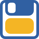 Diskette SteelBlue icon