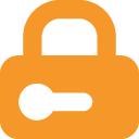 locked, Lock, security Goldenrod icon