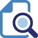 paper, Find, document, File, search, seek SteelBlue icon