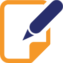 writing, File, document, Edit, paper, write Goldenrod icon