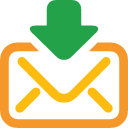 envelop, receive, Letter, Message, Email, mail Black icon