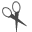 scissors DarkSlateGray icon