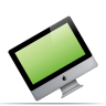 Computer, Imac, Apple, Diagram Black icon