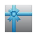 gift, present Gray icon