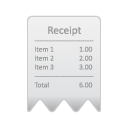 receipt Gainsboro icon
