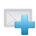 mail, Email, plus, Letter, envelop, Message, Add Gainsboro icon