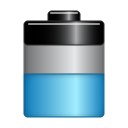 Battery, charge, half, Energy SteelBlue icon