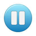 Pause, button, Blue SteelBlue icon