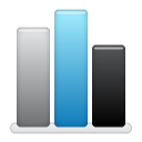 Bar, graph, chart DarkSlateGray icon