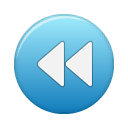 rew, Blue, button SteelBlue icon