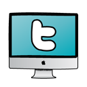 twitter, Social, Sn, social network Black icon