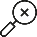 Zooming, detective, Searching, magnifying glass, search Black icon