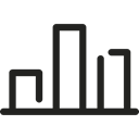 Bar Graph, Stats, finances, Business, financial, statistics Black icon