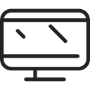 Tv Monitor, Computer Monitor, television, Computer Screen, technology, Tv Screen Black icon
