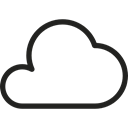 Cloud storage, Cloud computing, clouded, weather, Clouds Black icon
