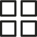 shapes, symbol, computing, Squares, Computer, logotype Black icon