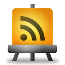 feed, subscribe, Rss Goldenrod icon