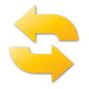 refresh, yellow, Reload Black icon