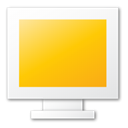 Computer, monitor, screen, Display, yellow Gold icon