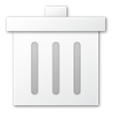 Trash, recycle bin WhiteSmoke icon