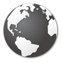 globe, world, earth, planet DarkSlateGray icon