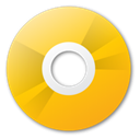 Disk, Cd, disc, save, yellow Orange icon