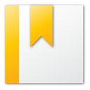bookmark, yellow WhiteSmoke icon