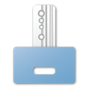 password, Blue, Key Black icon