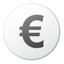 Cash, Currency, coin, Euro, Money WhiteSmoke icon