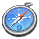 safari, Browser CornflowerBlue icon